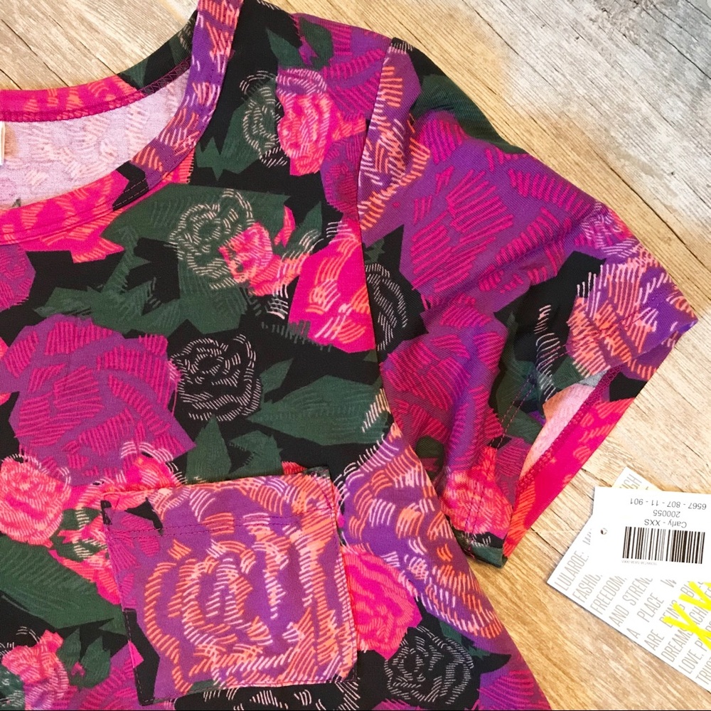 Bright floral dipped Carly Dress
